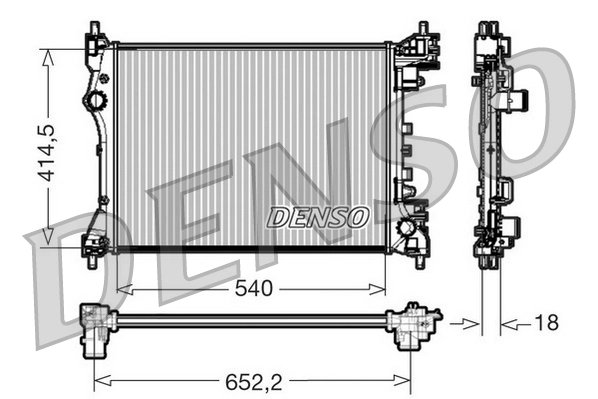 RADIATOR RACIRE MOTOR DENSO DRM01005 - Compatibil cu ALFA ROMEO, FIAT