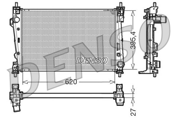 RADIATOR RACIRE MOTOR DENSO DRM01006 - Compatibil cu ALFA ROMEO