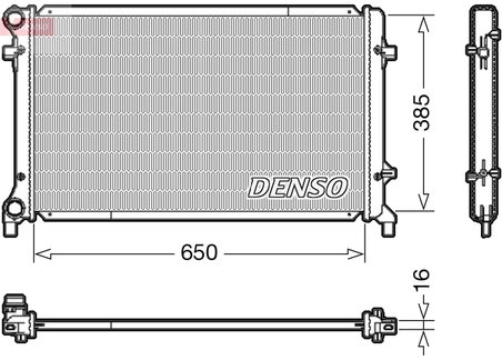 RADIATOR RACIRE MOTOR DENSO DRM02014 - Compatibil cu AUDI, SEAT, SKODA, VW