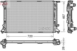 RADIATOR RACIRE MOTOR DENSO DRM02021 - Compatibil cu AUDI