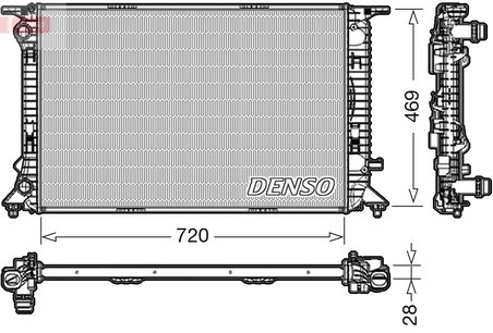 Radiator racire motor Denso DRM02022