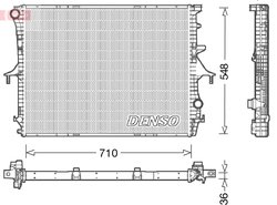 Radiator racire motor Denso DRM02026