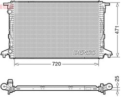 Radiator racire motor Denso DRM02043