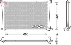 Radiator racire motor Denso DRM05007