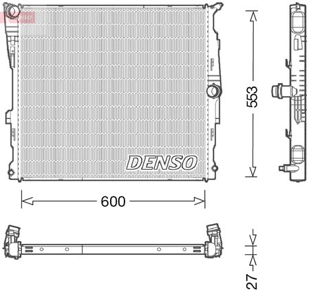 RADIATOR RACIRE MOTOR DENSO DRM05008 - Compatibil cu BMW