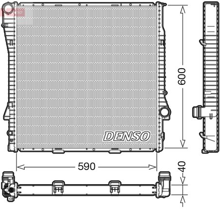 Radiator racire motor Denso DRM05112