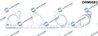 GARNITURA GALERIE EVACUARE DR.MOTOR AUTOMOTIVE DRM0883 - Compatibil cu AUDI, CHRYSLER, DODGE, JEEP, MITSUBISHI, SEAT, SKODA, VW