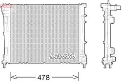 Radiator racire motor Denso DRM09043