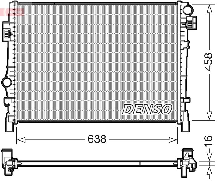 Radiator racire motor Denso DRM09054
