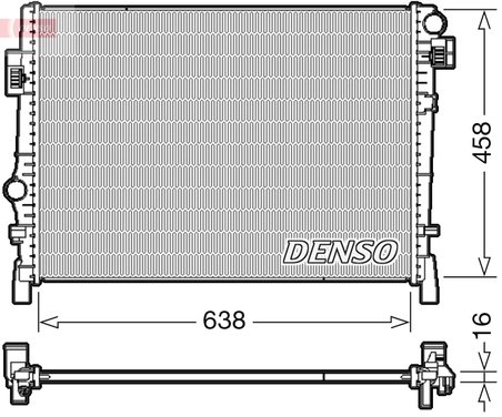 Radiator racire motor Denso DRM09054