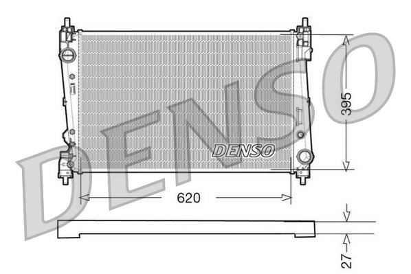 Radiator racire motor Denso DRM09112