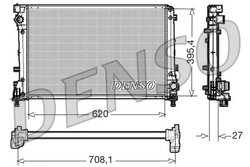 RADIATOR RACIRE MOTOR DENSO DRM09163 - Compatibil cu ABARTH