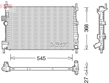 Radiator racire motor Denso DRM10009