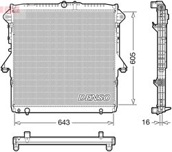 Radiator racire motor Denso DRM10118