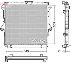 RADIATOR RACIRE MOTOR DENSO DRM10119 - Compatibil cu FORD