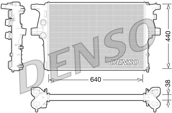 RADIATOR RACIRE MOTOR DENSO DRM12008 - Compatibil cu IVECO