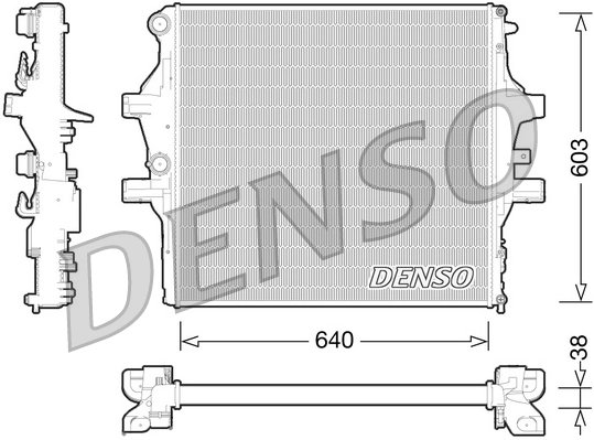 RADIATOR RACIRE MOTOR DENSO DRM12009 - Compatibil cu IVECO