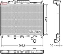 RADIATOR RACIRE MOTOR DENSO DRM14003 - Compatibil cu LAND ROVER