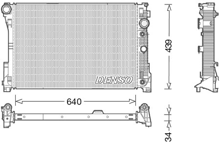 Radiator racire motor Denso DRM17048