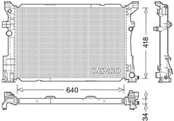 Radiator racire motor Denso DRM17054