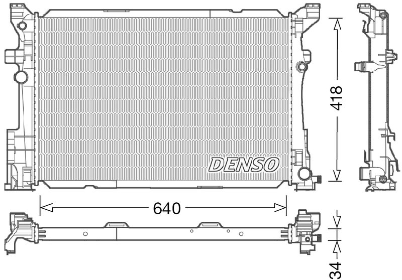 Radiator racire motor Denso DRM17054