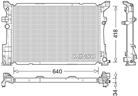 Radiator racire motor Denso DRM17054