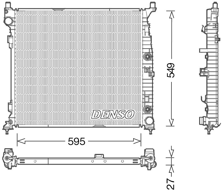 Radiator racire motor Denso DRM17055