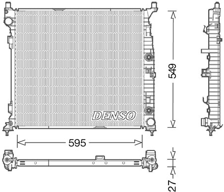 Radiator racire motor Denso DRM17055