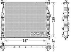 RADIATOR RACIRE MOTOR DENSO DRM17056 - Compatibil cu MERCEDES-BENZ