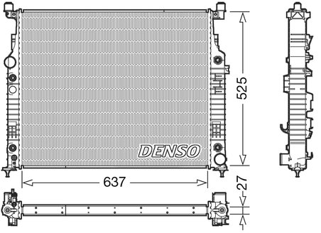 Radiator racire motor Denso DRM17056