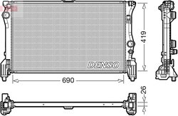 RADIATOR RACIRE MOTOR DENSO DRM17112 - Compatibil cu MERCEDES-BENZ