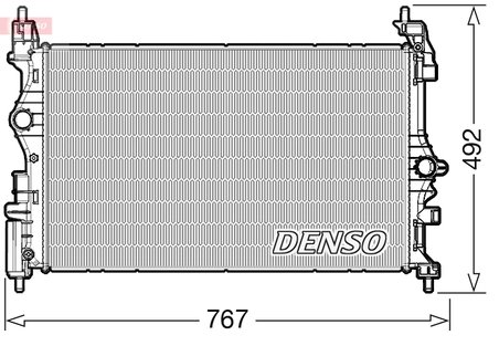 RADIATOR RACIRE MOTOR DENSO DRM20019 - Compatibil cu OPEL, VAUXHALL