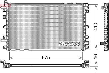Radiator racire motor Denso DRM20113