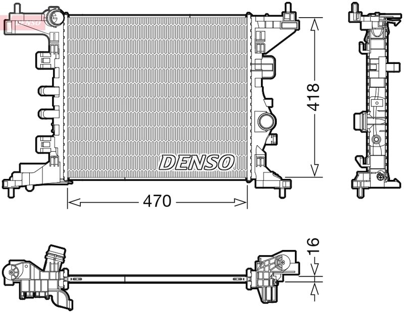 Radiator racire motor Denso DRM20121