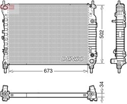 Radiator racire motor Denso DRM20124