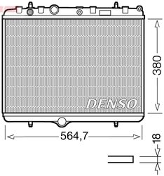Radiator racire motor Denso DRM21055