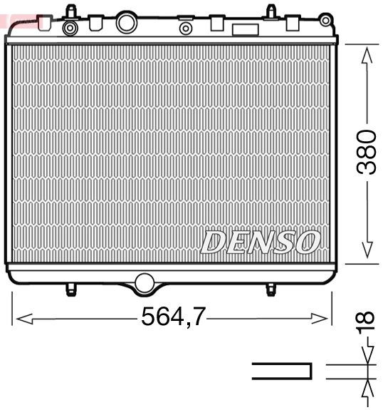 Radiator racire motor Denso DRM21055