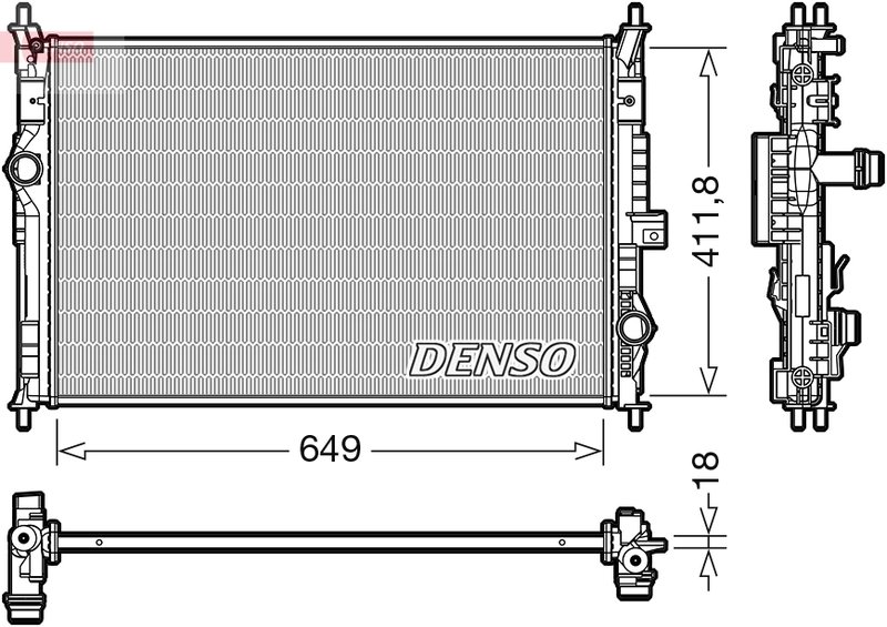 Radiator racire motor Denso DRM21103