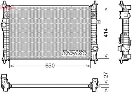 RADIATOR RACIRE MOTOR DENSO DRM21104 - Compatibil cu CITROEN, OPEL, PEUGEOT