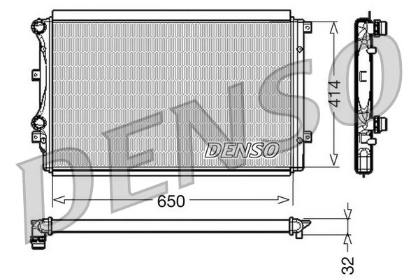 Radiator racire motor Denso DRM32015