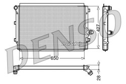 Radiator racire motor Denso DRM32017