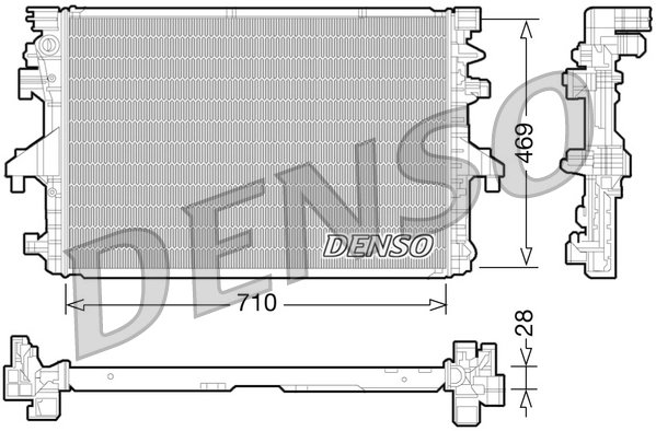 Radiator racire motor Denso DRM32038