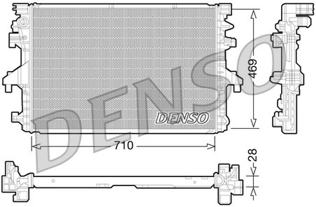 Radiator racire motor Denso DRM32038