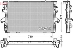 Radiator racire motor Denso DRM32039