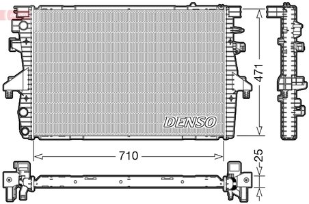 RADIATOR RACIRE MOTOR DENSO DRM32039 - Compatibil cu VW