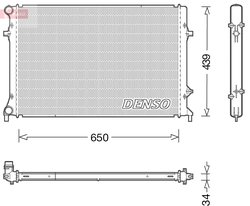 Radiator racire motor Denso DRM32042