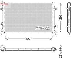 RADIATOR RACIRE MOTOR DENSO DRM32043 - Compatibil cu VW