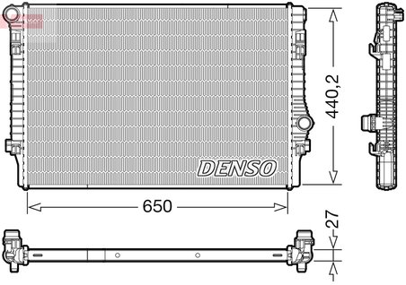 RADIATOR RACIRE MOTOR DENSO DRM32049 - Compatibil cu AUDI, SEAT, SKODA, VW
