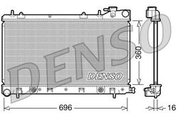 Radiator racire motor Denso DRM36002