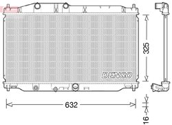 RADIATOR RACIRE MOTOR DENSO DRM40043 - Compatibil cu HONDA